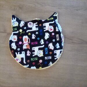 Hand Crafted Mop Cat Terry Cloth Towel Happy Cats